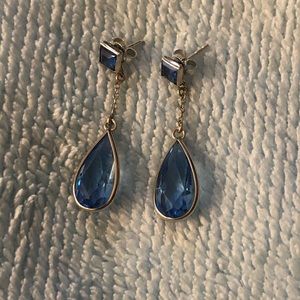 Blue & silver earrings